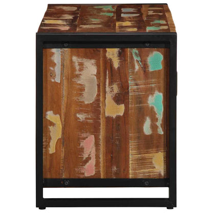 vidaXL Shoe Bench Multicolour 100 x 40 x 50 cm Solid Reclaim wood