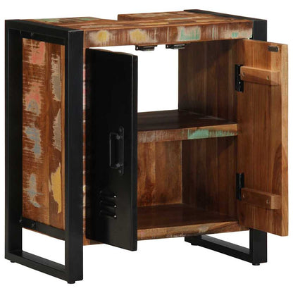 vidaXL Bathroom Cabinet Brown 55 x 35 x 60 cm Solid Reclaim Wood