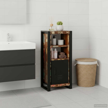 vidaXL Bathroom Cabinet Brown 40 x 30 x 90 cm Solid Reclaim Wood