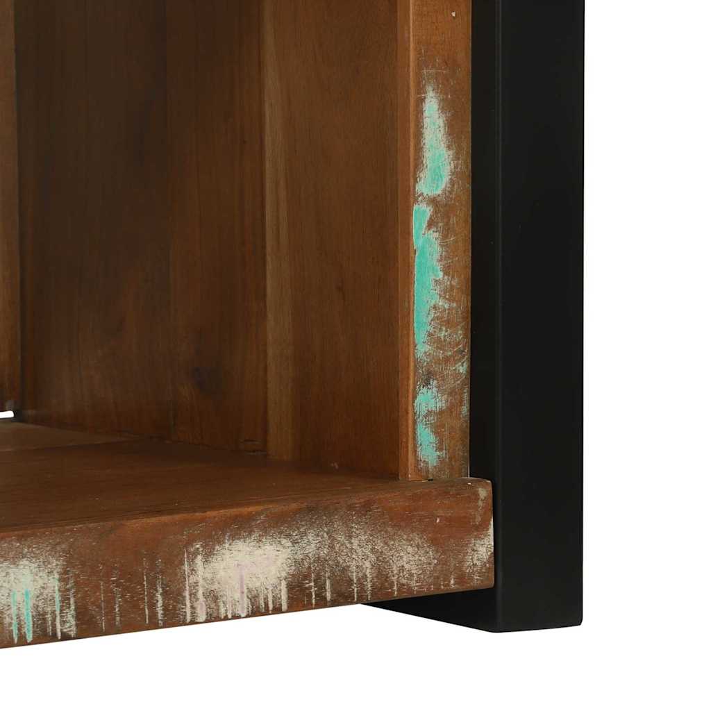 vidaXL Wall Cube with Storage Brown 55 x 35 x 40 cm Solid Reclaim Wood