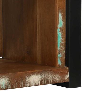 vidaXL Wall Cube with Storage Brown 55 x 35 x 40 cm Solid Reclaim Wood