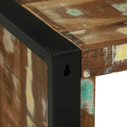 vidaXL Wall Cube with Storage Brown 55 x 35 x 40 cm Solid Reclaim Wood