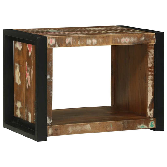 vidaXL Wall Cube with Storage Brown 55 x 35 x 40 cm Solid Reclaim Wood