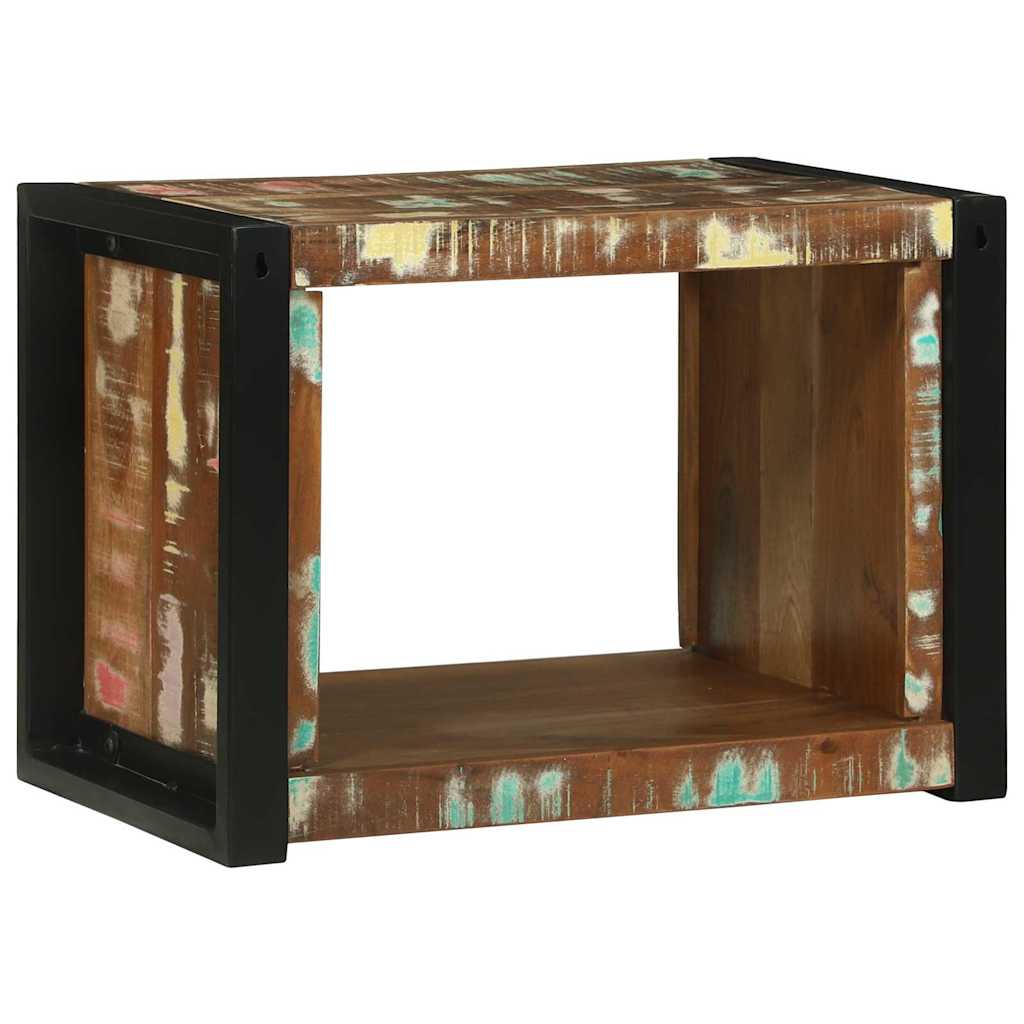 vidaXL Wall Cube with Storage Brown 55 x 35 x 40 cm Solid Reclaim Wood