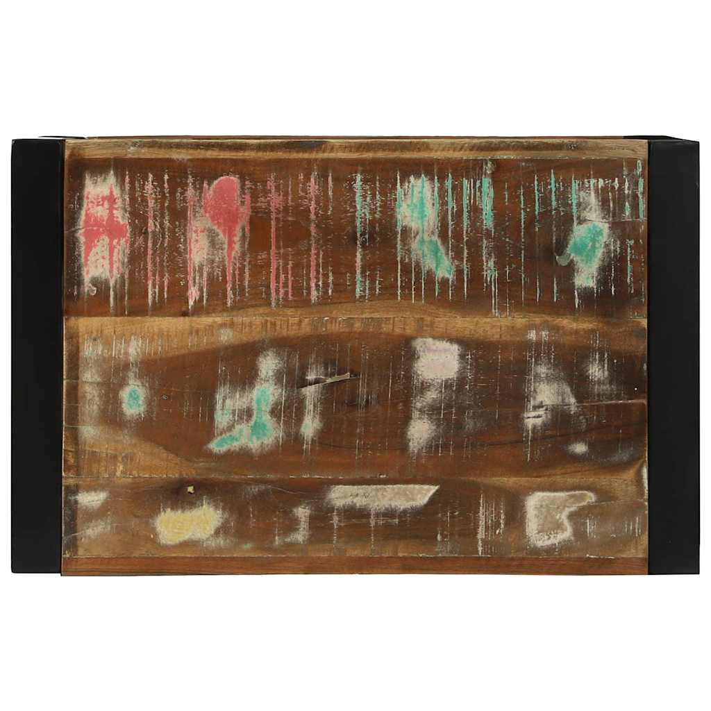 vidaXL Wall Cube with Storage Brown 55 x 35 x 40 cm Solid Reclaim Wood