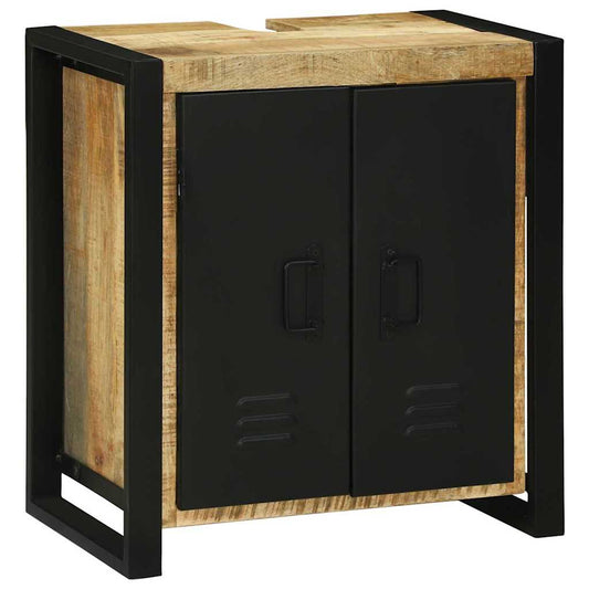 vidaXL Sink cabinet with Shelf Brown 55 x 35 x 60 cm Solid Mango Wood