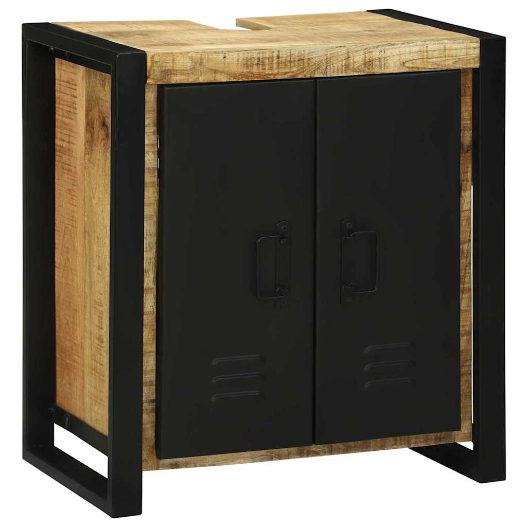 vidaXL Sink cabinet with Shelf Brown 55 x 35 x 60 cm Solid Mango Wood