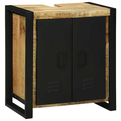 vidaXL Sink cabinet with Shelf Brown 55 x 35 x 60 cm Solid Mango Wood