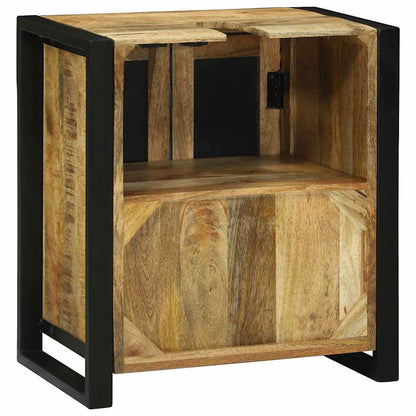 vidaXL Sink cabinet with Shelf Brown 55 x 35 x 60 cm Solid Mango Wood