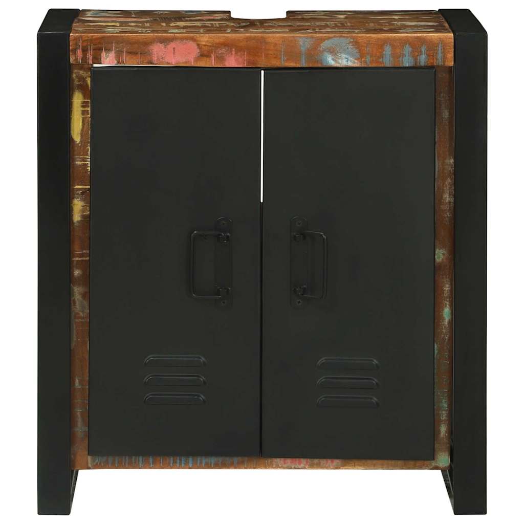 vidaXL Sink cabinet with Door Brown 55 x 35 x 60 cm Solid Reclaim Wood