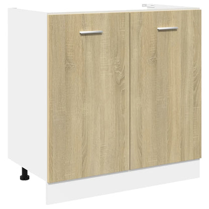 vidaXL 7 Piece Kitchen Cabinet Set Lyon Sonoma Oak Engineered Wood