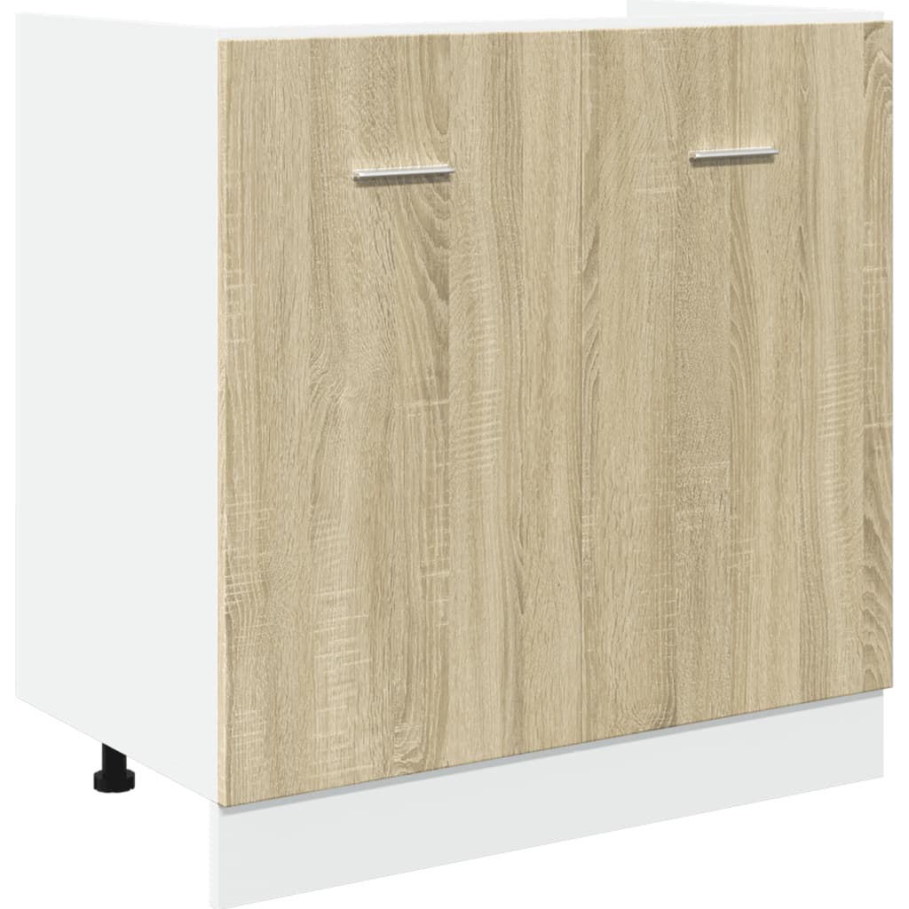 vidaXL 4 Piece Kitchen Cabinet Set Lyon Sonoma Oak Engineered Wood