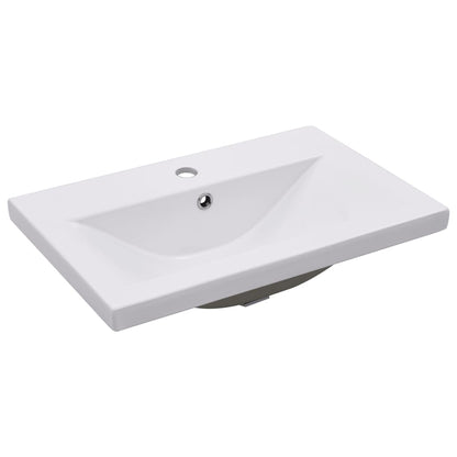 vidaXL 2 Piece Bathroom Furniture Set Ceramic and Engineered Wood