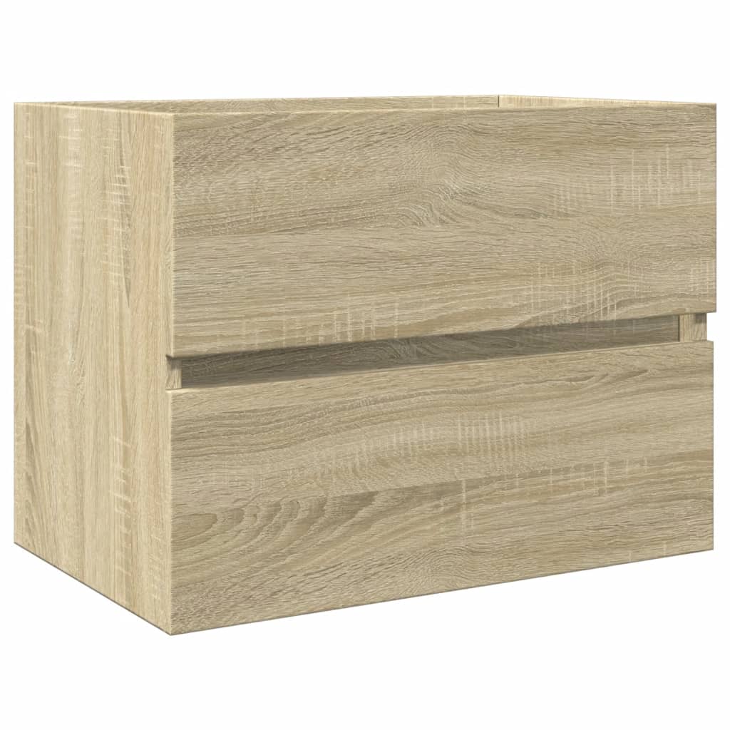vidaXL 2 Piece Bathroom Furniture Set Ceramic and Engineered Wood