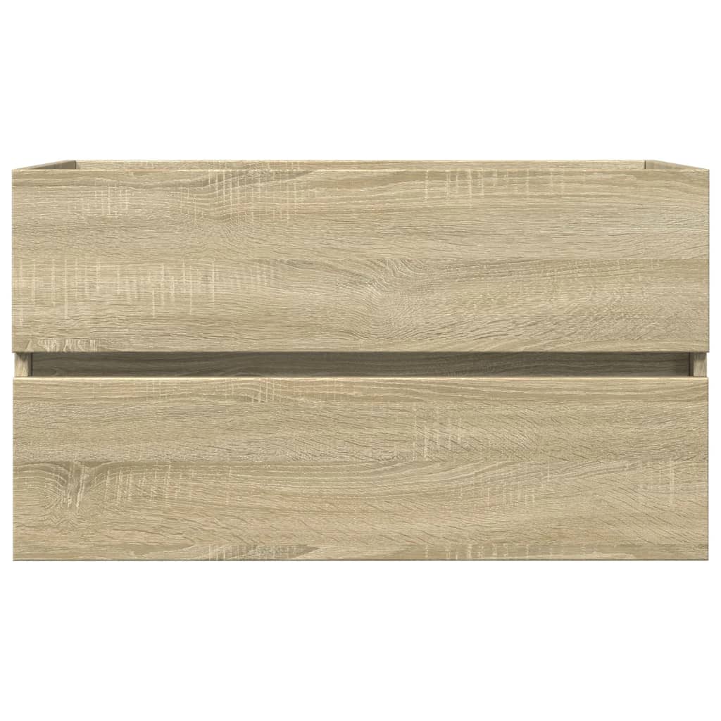 vidaXL 2 Piece Bathroom Furniture Set Ceramic and Engineered Wood