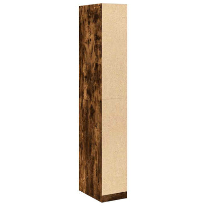 vidaXL Wardrobe Smoked Oak 30x50x200 cm Engineered Wood