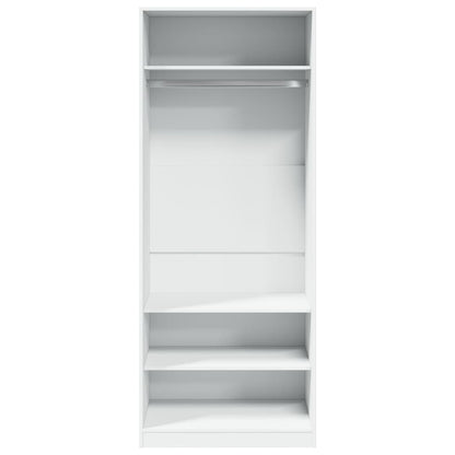vidaXL Wardrobe White 80x50x200 cm Engineered Wood