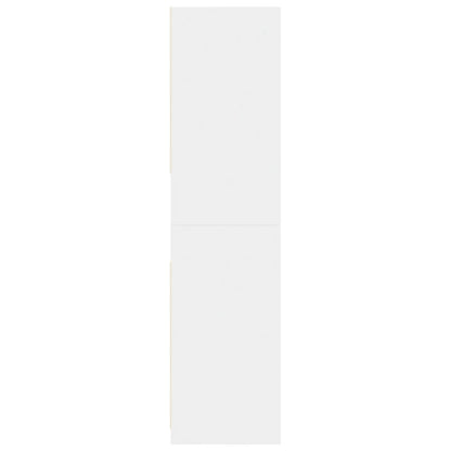 vidaXL Wardrobe White 80x50x200 cm Engineered Wood