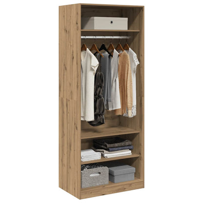 vidaXL Wardrobe Artisian Oak 80x50x200 cm Engineered Wood