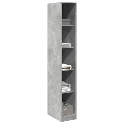 vidaXL Wardrobe Concrete Grey 30x50x200 cm Engineered Wood