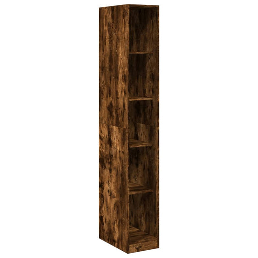 vidaXL Wardrobe Smoked Oak 30x50x200 cm Engineered Wood