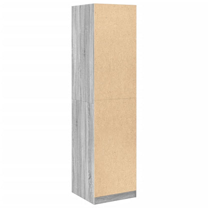 vidaXL Wardrobe Grey Sonoma 50x50x200 cm Engineered Wood
