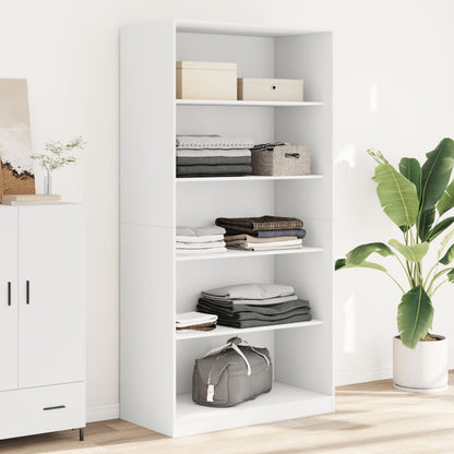 vidaXL Wardrobe White 100x50x200 cm Engineered Wood