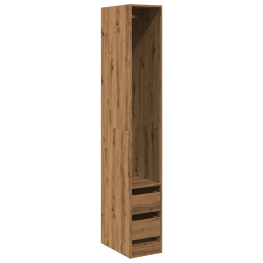 vidaXL Wardrobe Artisian Oak 30x50x200 cm Engineered Wood