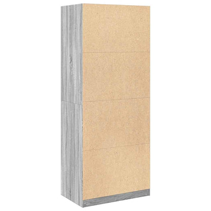 vidaXL Wardrobe Grey Sonoma 80x50x200 cm Engineered Wood