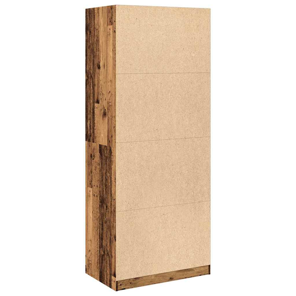 vidaXL Wardrobe Old Wood 80x50x200 cm Engineered Wood