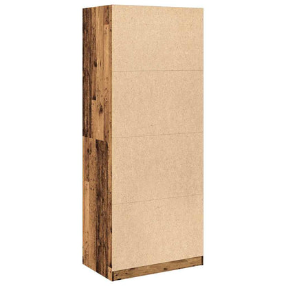 vidaXL Wardrobe Old Wood 80x50x200 cm Engineered Wood