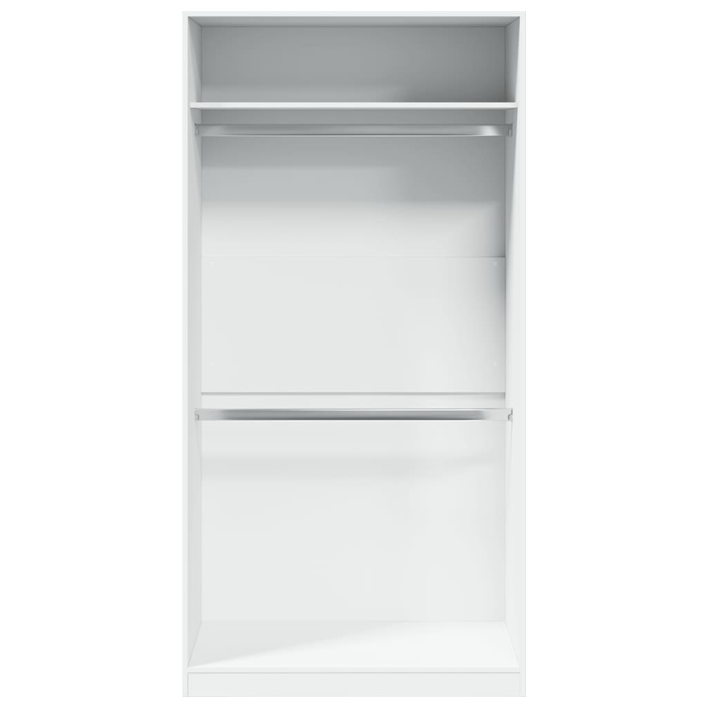 vidaXL Wardrobe White 100x50x200 cm Engineered Wood