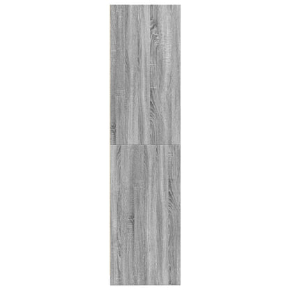 vidaXL Wardrobe Grey Sonoma 100x50x200 cm Engineered Wood