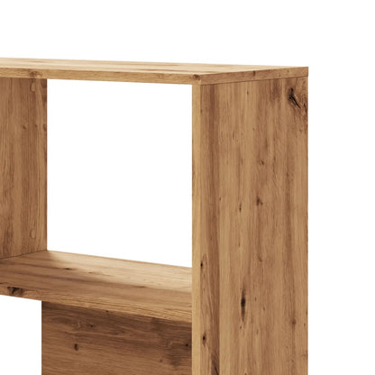 vidaXL Corner Bookcase 4-Tier Artisian Oak 85x85x140cm Engineered Wood