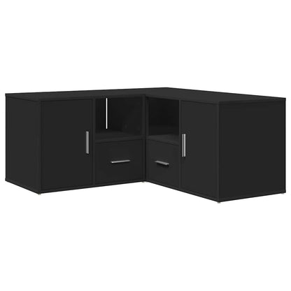 vidaXL Corner Cabinet Black 160x40x45 cm Engineered Wood