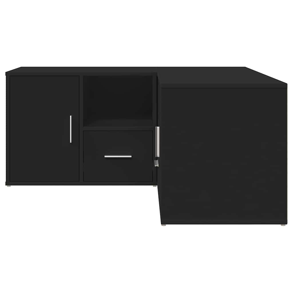 vidaXL Corner Cabinet Black 160x40x45 cm Engineered Wood