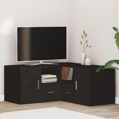 vidaXL Corner Cabinet Black 160x40x45 cm Engineered Wood