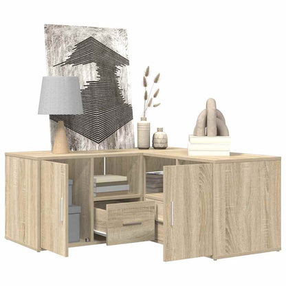 vidaXL Corner Cabinet Sonoma Oak 160x40x45 cm Engineered Wood