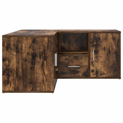 vidaXL Corner Cabinet Smoked Oak 160x40x45 cm Engineered Wood