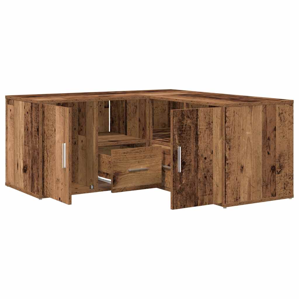 vidaXL Corner Cabinet Old Wood 160x40x45 cm Engineered Wood