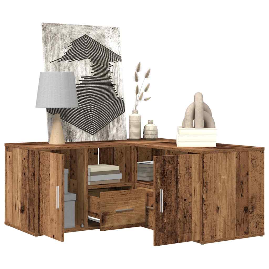 vidaXL Corner Cabinet Old Wood 160x40x45 cm Engineered Wood