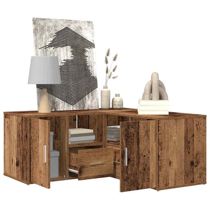 vidaXL Corner Cabinet Old Wood 160x40x45 cm Engineered Wood
