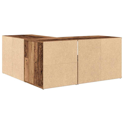vidaXL Corner Cabinet Old Wood 160x40x45 cm Engineered Wood