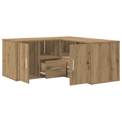 vidaXL Corner Cabinet Artisian Oak 160x40x45 cm Engineered Wood