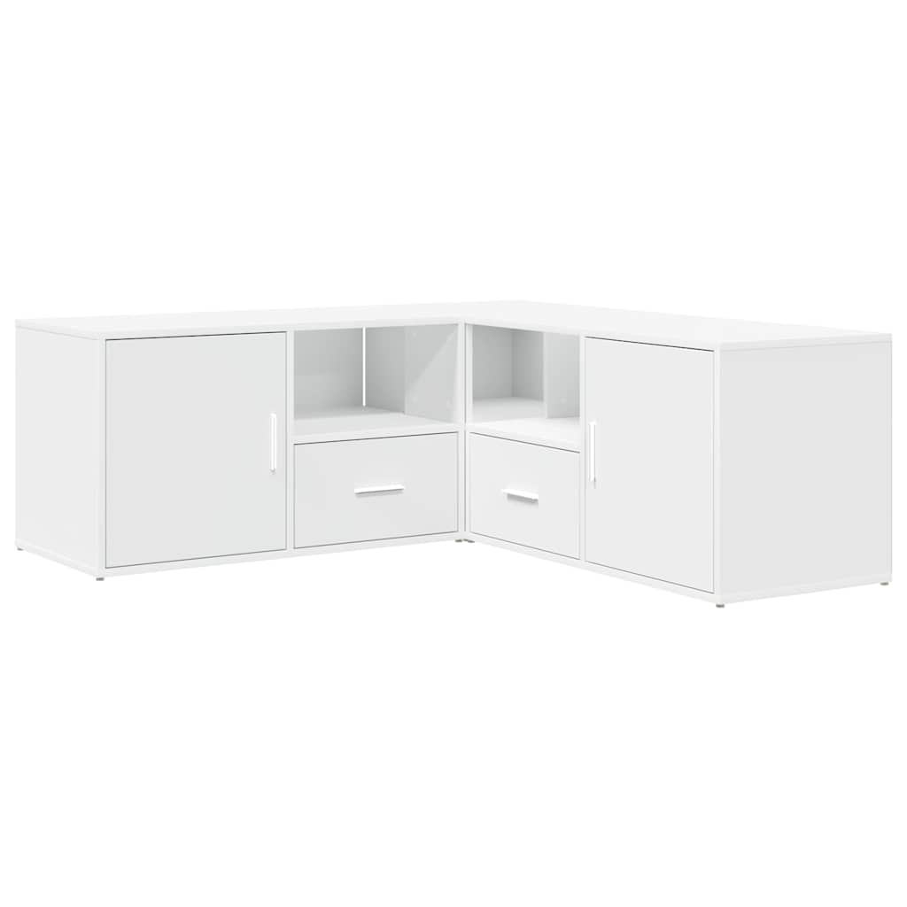 vidaXL Corner Cabinet White 200x40x45 cm Engineered Wood