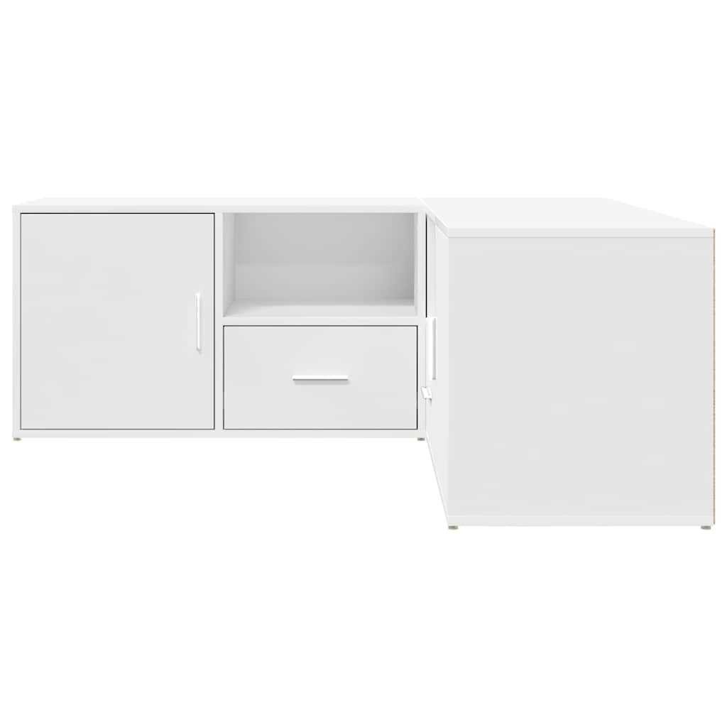 vidaXL Corner Cabinet White 200x40x45 cm Engineered Wood