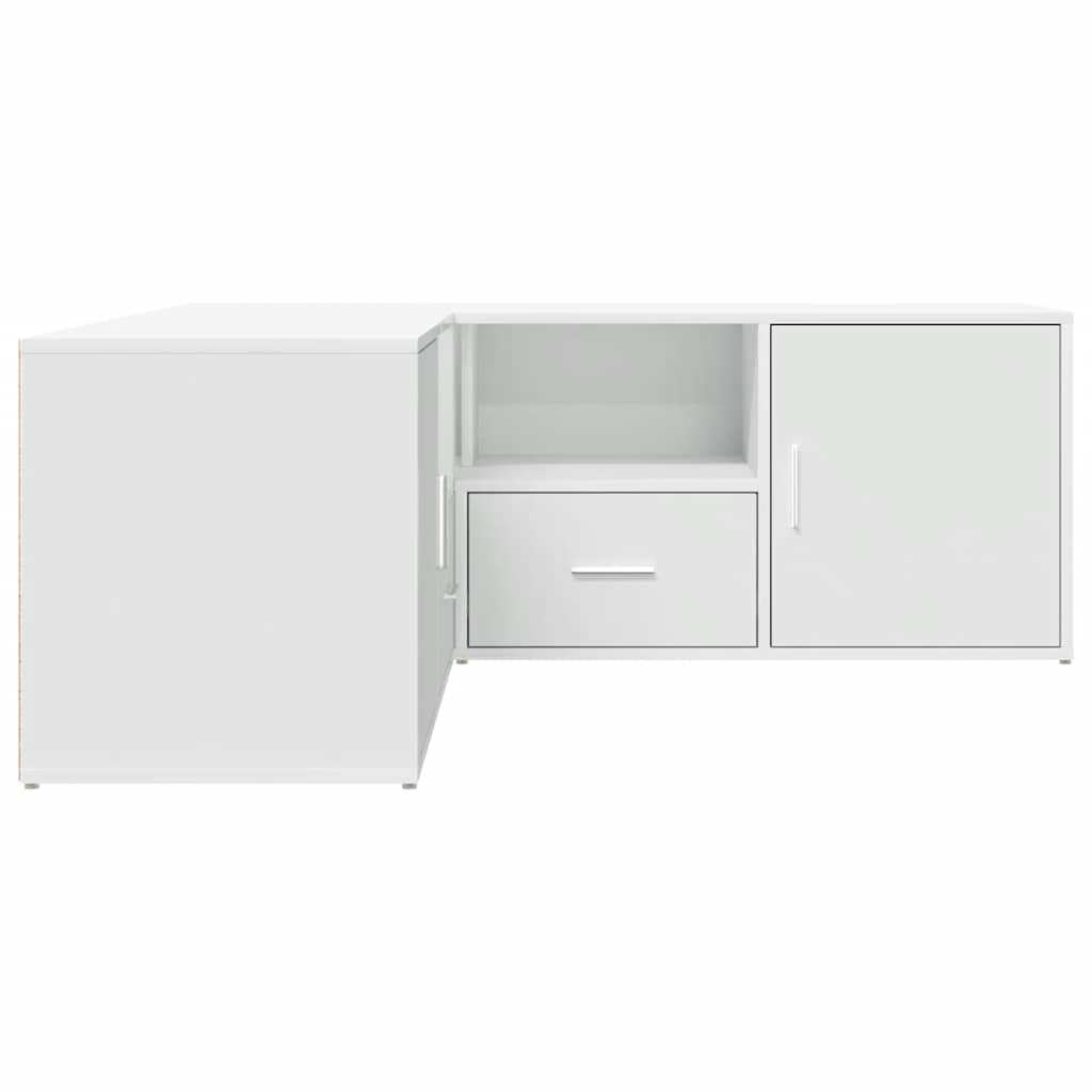 vidaXL Corner Cabinet White 200x40x45 cm Engineered Wood