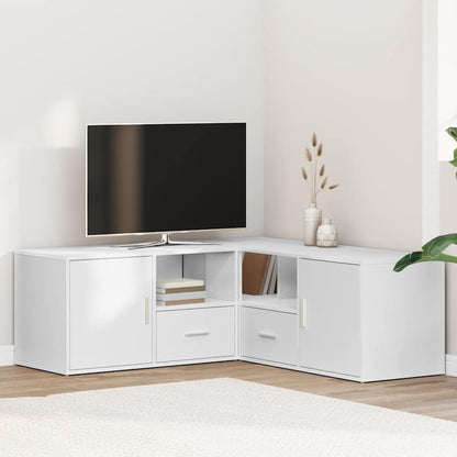 vidaXL Corner Cabinet White 200x40x45 cm Engineered Wood