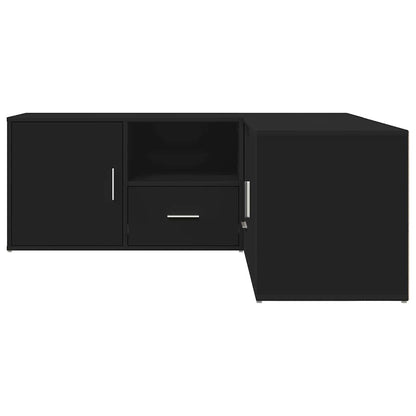 vidaXL Corner Cabinet Black 200x40x45 cm Engineered Wood