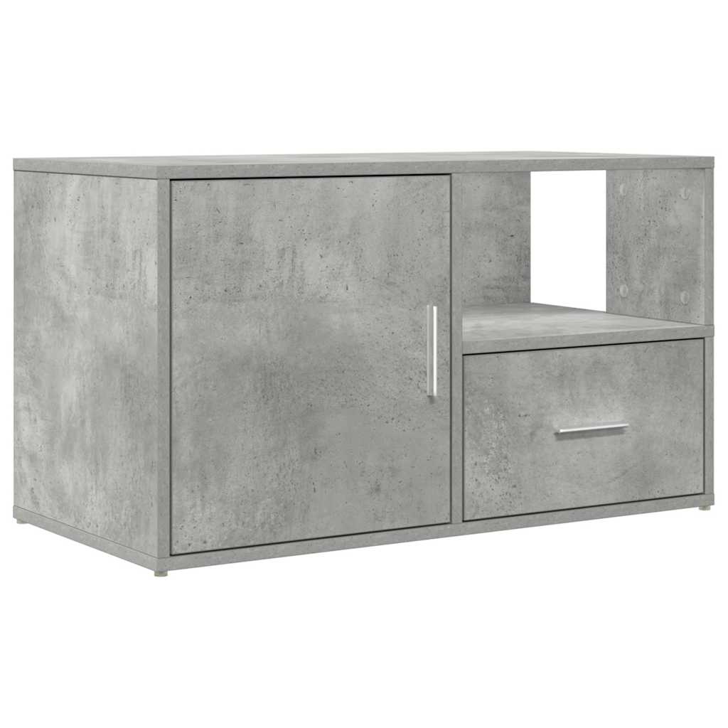 vidaXL Corner Cabinet Concrete Grey 200x40x45 cm Engineered Wood